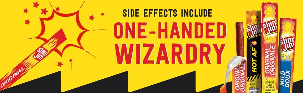 Slim Jim Giant - Original 27.5g Stick 24 Count Original Standup Caddy - Slim Jim: Side Effects Include One-Handed Wizardry