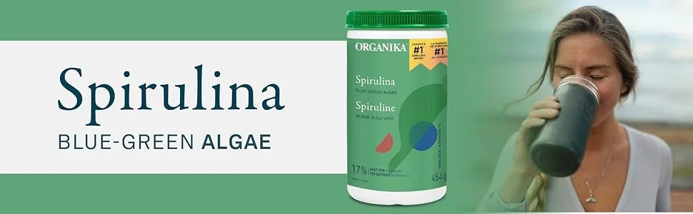 Organika Certified Organic Spirulina + Chlorella Powder Bundle 300 g (Pack of 1) Powder + Organic Powder - product information 1