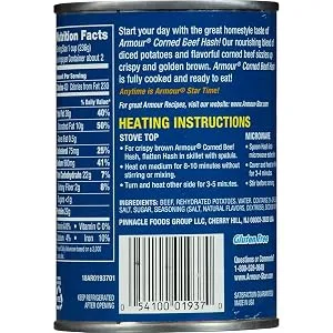 Armour Star Corned Beef Hash, 14 oz. (Pack of 12) - product information 2
