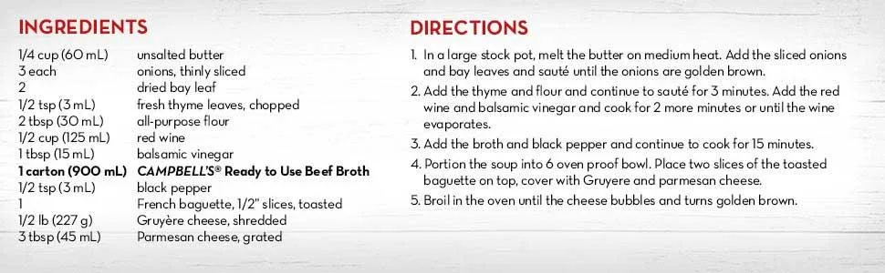 Campbell's Beef Broth 900 mL (Pack of 12) 1 count (Pack of 12) - product information 7