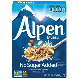Alpen Muesli Cereal, No Sugar Added, 14 Ounce (Pack of 6) - unspecified