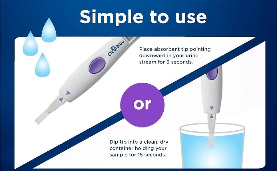 Clearblue Advanced Digital Ovulation Test Kit Plus Bonus Rapid Detection Pregnancy Test 20 Ovulation Tests & 1 Pregnancy Test 20 count (Pack of 1) - Simple to use.