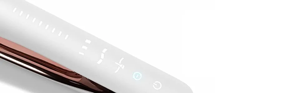T3 Smooth ID 1 Flat Iron with Touch Interface - Digital Ceramic Flat Iron with Interactive HeatID Technology Graphite - Smooth ID Interface