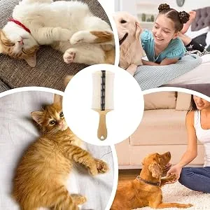 Pet Comb for Cats | Versatile Pet Flea Comb Dog Grooming Comb Hangable Cat Grooming Comb Pet Grooming Comb for Home Pet Shops Green - Efficient Grooming
