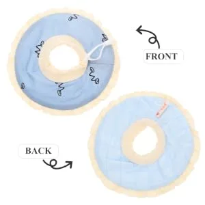 COLLBATH Small Pet Protective Ring Hamster Guinea Pig Pet Collars Pet Cone Pet Supply Cloth Sky-Blue - product information 1