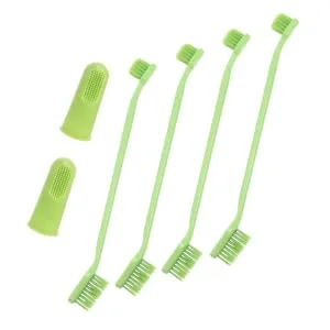 ORFOFE 1 Set Pet Toothbrush Kitten Toothbrushes Dog Toothbrush for Small Dogs Dog Toothpaste Pets Pp Green - product information 6