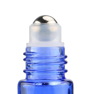 Gradient Color Roll On Bottles Thick Glass Empty Refillable Fragrance Perfume Essential Oil Glass Roller Bottles Metal Roller ball Bottle Container For Home Travel Use 5ml 6 Packs - product information 3