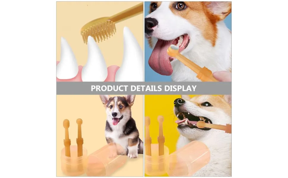 BUGUUYO 1 Set Pet Toothbrush Set Travel Toothpaste Dog Toothbrushes Single-head Toothbrush The Dog Pet Brush - product information 5