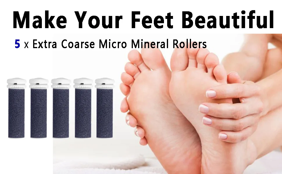 Replacement Refill Rollers Compatible with Emjoi Micro-Pedi (Extra Coarse) - product information 1