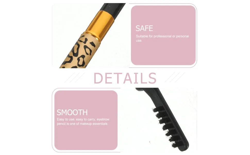 FOYTOKI 2pcs Eyebrow Pencils Eyebrow Pencil Semi Permanent Grey Eyebrown Brown Eyeliner Trimmer Black 1 count (Pack of 1) Black - product information 2