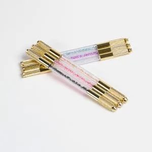 Outanaya Microblading Eyebrow Pen Embroidery Pencil Eyebrow Pencil Microblading Needles Microblading Tools Crystal Handle Korean 1 count (Pack of 1) Black - product information 5