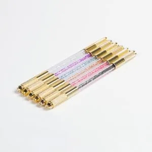 Outanaya Microblading Eyebrow Pen Embroidery Pencil Eyebrow Pencil Microblading Needles Microblading Tools Crystal Handle Korean 1 count (Pack of 1) Black - product information 6