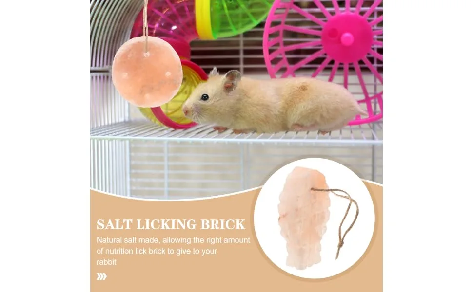 COLLBATH Pet Saline Rabbit Salt Brick Salt Brick for Rabbit Pet Salt Small Salt Mineral Saline - product information 2