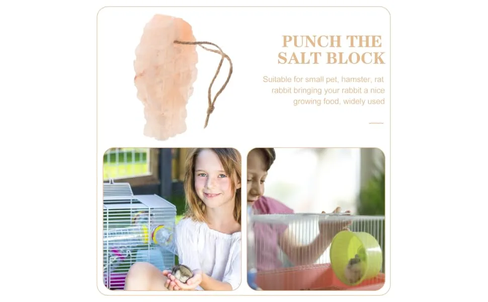 COLLBATH Pet Saline Rabbit Salt Brick Salt Brick for Rabbit Pet Salt Small Salt Mineral Saline - product information 3