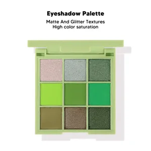 Eyeshadow Palette 9 Colors High Pigmented Long Lasting Matte Glitter Eye Shadow Cosmetics for Makeup Artist (M9-6) - 1410220100611-2