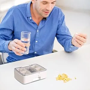 Pill Cutter | Multifunctional Tablet Splitter Grinder Medicine Case | Small Pill Box Pill Splitter for Small Or Large Pills Cuts Tablets Portable Pill Crusher for Purse Pocket Red - Meet Your Needs