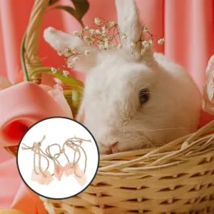 KONTONTY 5pcs Cattle Salt Lick Practical Rabbit Salt Animals Salt Small Pets Lick Salt Rope - product information 2