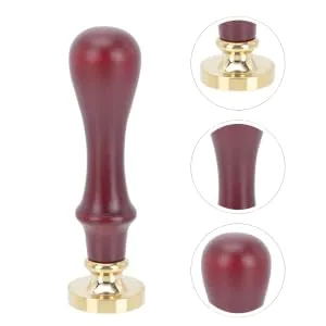 FOYTOKI 1pc Dispensing Plate Tool Wax Seal Stamp Pressed Seal Eye Shadow Seal Makeup Tool Copper Copper Head 1 count (Pack of 1) Brown - product information 1