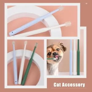 Didiseaon 2pcs Brush Lightweight Puppy Dogs Household Tool Handheld Teeth for Cleaning Head Portable Oral - product information 5