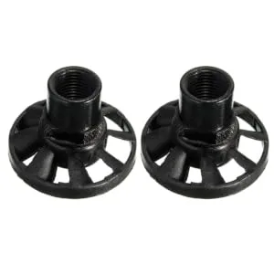 Didiseaon 2pcs Electric Grinding Chuck Grinding Dust Blowing Tool Electric Grinding Dust Cleaning Tool Fan Nut 3x3cm Black - product information 1