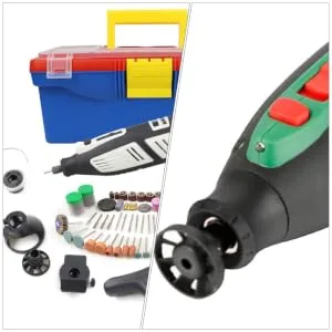Didiseaon 2pcs Electric Grinding Chuck Grinding Dust Blowing Tool Electric Grinding Dust Cleaning Tool Fan Nut 3x3cm Black - product information 3