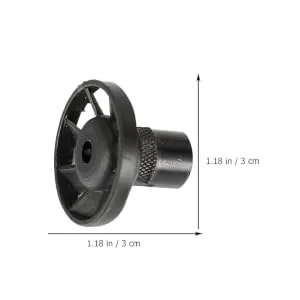Didiseaon 2pcs Electric Grinding Chuck Grinding Dust Blowing Tool Electric Grinding Dust Cleaning Tool Fan Nut 3x3cm Black - product information 5