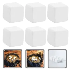 SEWACC 6pcs Reptile Blocks Fish Tank Substrate Natural Minerals Supplement Cubes for Turtles Reptiles - product information 1