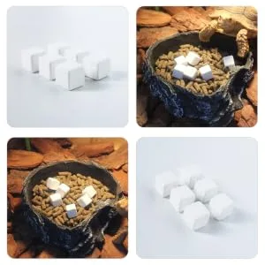SEWACC 6pcs Reptile Blocks Fish Tank Substrate Natural Minerals Supplement Cubes for Turtles Reptiles - product information 4