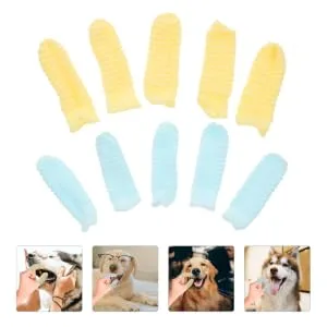 HAPINARY Pet Joy 10Pcs pet toothbrush chewable toothpaste on the go toothbrush single use Puppy Toothbrush - product information 4