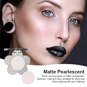 Eye Shadow | Travel Eyeshadow Palette Eyeshadow Makeup Highlighter Matte Flower Shape Eye Shadow Long Lasting Wear Glitter Primer Palette 202 - Highly Pigmented Color