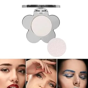 Eye Shadow | Travel Eyeshadow Palette Eyeshadow Makeup Highlighter Matte Flower Shape Eye Shadow Long Lasting Wear Glitter Primer Palette 202 - Superb Powder