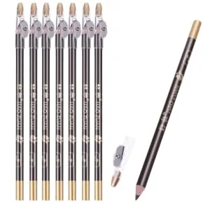 8pcs 2 in 1 Eyebrow Pencil Makeup Tools coffee small tools Makeup Tool eyebrow makeup 1 count (Pack of 1) Coffee - product information 6