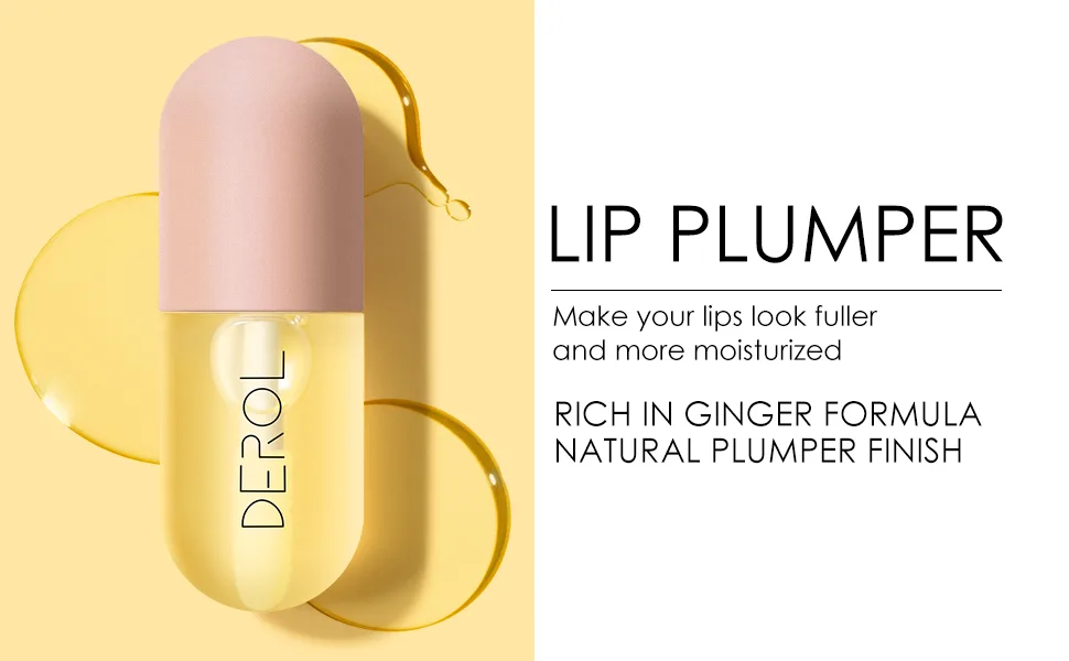 KYDA Natural Lip Plumper 1pcs Plant Extracts Lip Gloss Lip Plumping Balm for Fuller Lips & Hydrated Beauty Lips Moisturizing Clear Lip Enhancer - product information 1