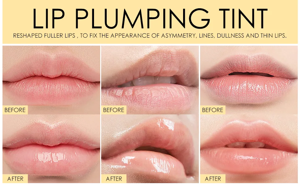 KYDA Natural Lip Plumper 1pcs Plant Extracts Lip Gloss Lip Plumping Balm for Fuller Lips & Hydrated Beauty Lips Moisturizing Clear Lip Enhancer - product information 2