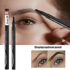 Eyebrow Pencil with Multi Forks - Eyebrow Contouring Sweatproof Pencil - Eyebrow Makeups with Natural Effect for Home Traveling Working Dating Gathering Frifer 5# light gray - Unique Design