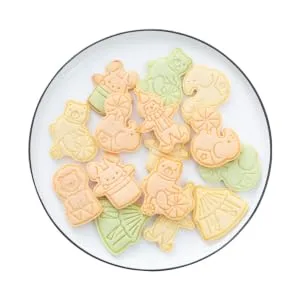 FUNOMOCYA Rabbit 1 Plastic Mold Biscuits Cartoon Cookie Pressing Molds Tools Biscuit/DIY Baking Embossed Elephant 7.6x5cm Pink - product information 3