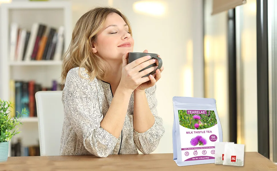 TEARELAE - Milk Thistle Tea - 50 Count - 100% Natural Milk Thistle Seeds Tea Bags - milk thistle tea