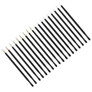 Outanaya 100pcs Eye Makeup Tools Eyeliner Brush Thin Angled Gel Eyeliner Brush White Eye Shadow Brush Eyes 10*0.5cm As Shown - product information 2