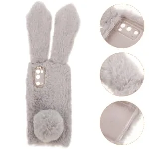 BRIGHTFUFU S20 Phone Case Phone Case Phone Cover for S20 Plush Case for S20 S22 Shell Rabbit S20 Shell Samsung Galaxy S20 Light Grey - product information 1