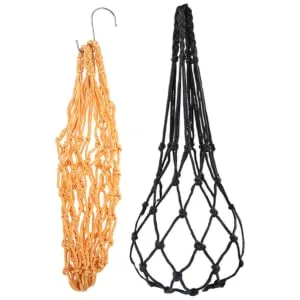 Parliky 2pcs String Hooks Chicken Poultry Feeder Net Hanging Feeder for Hens Tool Belt Hook up Fruit - product information 2
