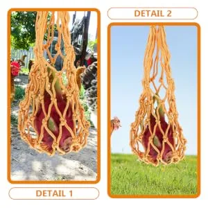 Parliky 2pcs String Hooks Chicken Poultry Feeder Net Hanging Feeder for Hens Tool Belt Hook up Fruit - product information 4