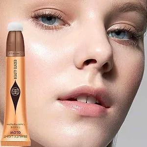 Highlighter Stick | Lasting Face Contouring Highlighter Blusher Stick - Brighten Makeup for Face Attached Easy to Blend Smooth Natural Matte Finish Frifer Highlighter 2# - Waterproof and Sweatproof