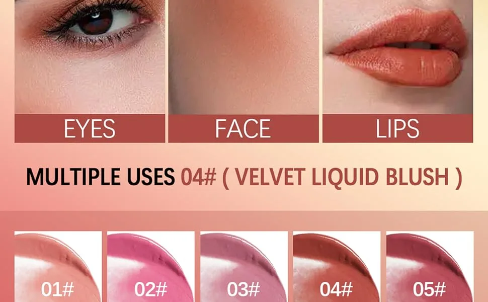  Cream Lightweight Water Based MultipStick for Cheek Eye Shadow Lipstick Makeup 5# - product information 1