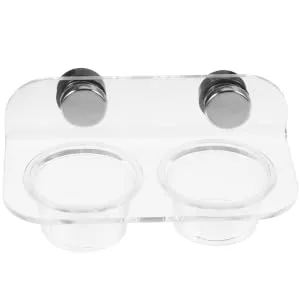 TOGEVAL 1 Set Magnetic Water Feeder Gecko Feeding Cups Reptile Feeding Cups Leaopard Tortoise Worm Acrylic - product information 2