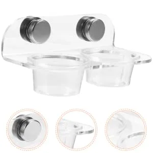TOGEVAL 1 Set Magnetic Water Feeder Gecko Feeding Cups Reptile Feeding Cups Leaopard Tortoise Worm Acrylic - product information 5