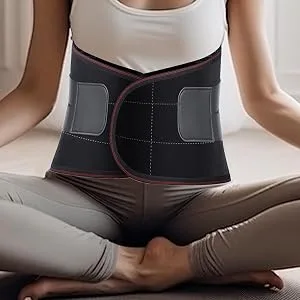 Lumbar Support Belt | Back Support Brace Lumbar Belt - Lower Back Support Brace Adjustable Compression Belt Waist Protector Belt for Men & Women - Lumbar Support Belt