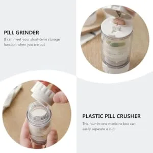 Medicine Pulverizer Manual Twist Crushing Tool Children Cutter for Crushes Tablets White - product information 1