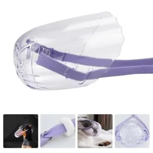 BESPORTBLE 2pcs Cat Muzzle Small Muzzle for Dogs Muzzle for Pet Mask Clear Basket Muzzle Pet Mask Pp - product information 3