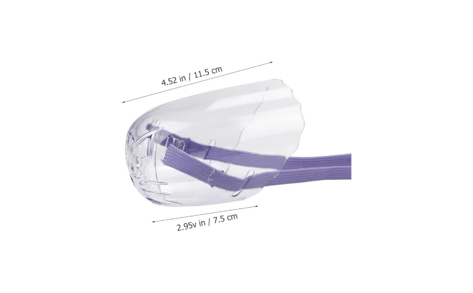 BESPORTBLE 2pcs Cat Muzzle Small Muzzle for Dogs Muzzle for Pet Mask Clear Basket Muzzle Pet Mask Pp - product information 4