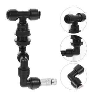 BCOATH Mister Nozzles 3pcs Garden Spray Head Universal Spray Nozzle Tank Watering Tool Moss Misting Sprayer Head 10X9X2CMx3pcs Blackx3pcs - product information 2
